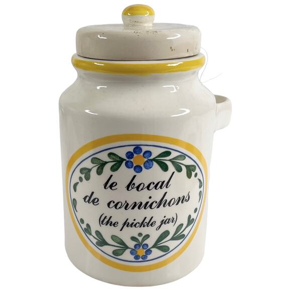 Ceramic PICKLE JAR & LID 8